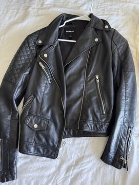 Express Black Leather Jacket